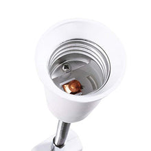 Carica l&#39;immagine nel visualizzatore di Gallery, Portalampada E27 con Adattatore e 1x Braccio e Spina, Bianco