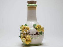 Carica l&#39;immagine nel visualizzatore di Gallery, Set &#39;Limoncello&#39;: vassoio piccolo dipinto a mano+bottiglia con scritta... - Ilgrandebazar