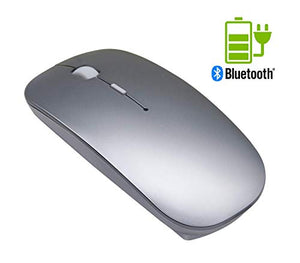 Mouse wireless Bluetooth silenzioso ricaricabile - Grigio