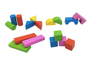 Afunti 50 Pezzi in Legno Costruzione Set Blocchi Giocattolo Educativi per... - Ilgrandebazar