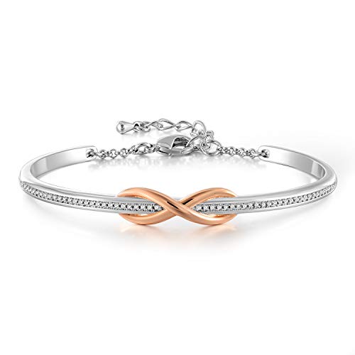 Angelady Infinito Braccialetti Donna, Bracciale Regolabile San Valentino... - Ilgrandebazar