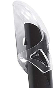 Cressi Mexico, Tubo Snorkel per Immersioni, Apnea, Snorkeling Unisex Nero