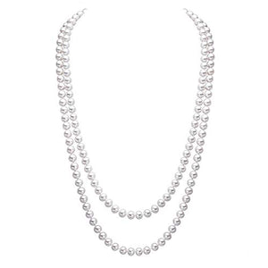 Merdia Elegante collana da donna con perle artificiali, ideale indossare... - Ilgrandebazar