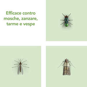 Raid Essentials Mosche e Zanzare Spray Insetticida, Con Ingrediente Attivo a Base Vegetale, 1 Confezione da 400 ml