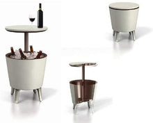 Carica l'immagine nel visualizzatore di Gallery, Keter 17186745 Cool Bar, Tavolino da caffè in plastica, allungabile, Bianco/marrone