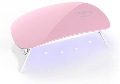 SUNUV SUNmini 6W UV Lampade LED per Gel Unghie,2 Timer Preimpostati (45s, 60s)