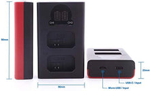 Carica l&#39;immagine nel visualizzatore di Gallery, Baxxtar PRO (2x) compatibile con la batteria DUAL LCD-caricatore + 2x BLG10