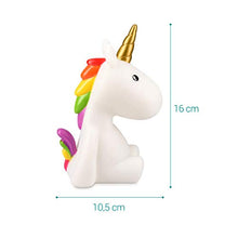 Carica l&#39;immagine nel visualizzatore di Gallery, Navaris Luce notturna LED Unicorno - Ricaricabile, 1) - Bianco - Ilgrandebazar