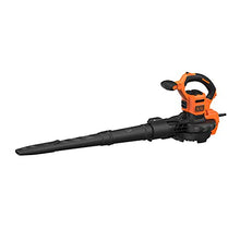 Carica l'immagine nel visualizzatore di Gallery, Black+Decker Beblv301 Soffiatore Elettrico, Trituratore, Aspiratore Foglie Capacità Di Raccolta 72 Litri, 3000 W, Nero Arancione, ‎64 x 39 x 44 cm; 6 Kg
