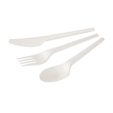 Carica l&#39;immagine nel visualizzatore di Gallery, BIOZOYG Forchette Monouso Forchetta Plastica Bianca 163mm (50 pezzi), Bianco - Ilgrandebazar