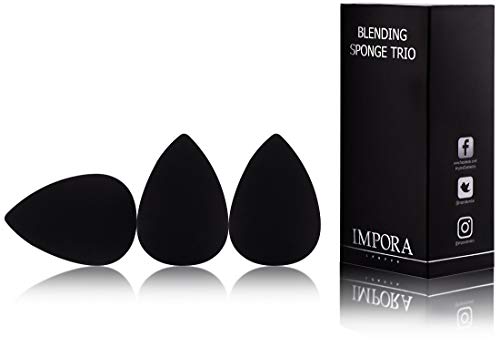 Set Trio Spugne per Sfumatura di Impora London/Beauty Makeup Blender Nero