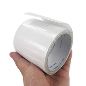 LANUCN Nastro di Riparazione per tendone 5 m, Nastro Adesivo Trasparente Resistente per Tenda/Tenda da Sole/Gazebo Rivestiti in PVC (8cm x 5m)
