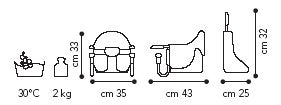 Brevi 490 Dinette Seggiolino Tavolo, Blu - Ilgrandebazar