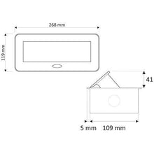 Carica l&#39;immagine nel visualizzatore di Gallery, Presa a scomparsa con 3 spine Schuko. da incasso cavo 1,5 m per...