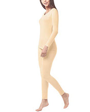 Carica l'immagine nel visualizzatore di Gallery, LAPASA Donna Set Termico - Ti Tiene al Caldo Senza Stress- M, Beige(leggero) - Ilgrandebazar