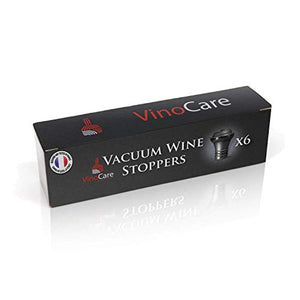 VINOCARE ® Tappi Sommelier per Pompa Salvavino, Pompetta Sottovuoto Vino - Ilgrandebazar