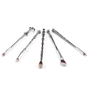 Ithyes, Set di 5 pennelli da trucco, con impugnatura a forma bacchetta...