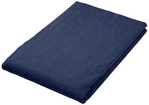 AmazonBasics - Asciugamano da bagno in microfibra, Microfibra, Nero/Blu