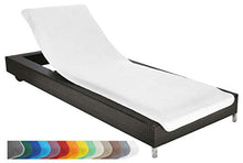 Carica l'immagine nel visualizzatore di Gallery, Brandsseller - Fodera per sedia a sdraio da ca.75x200 cm, Bianco Neve