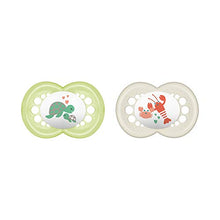 Carica l'immagine nel visualizzatore di Gallery, MAM 661723, Set di Ciucci in Silicone, 6 - 16 Mesi, 2 pz., Bianco/Verde