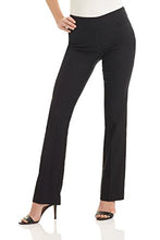 Carica l'immagine nel visualizzatore di Gallery, Rekucci Pantaloni Boot-Cut per Donna di Grande Conforto 48 Short, Nero