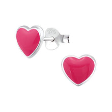 Carica l'immagine nel visualizzatore di Gallery, Laimons – Orecchini bambina bambini gioielli cuore rosa in argento... - Ilgrandebazar