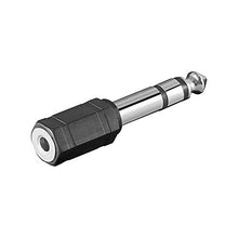 Carica l&#39;immagine nel visualizzatore di Gallery, Goobay 11100 Adattatore cuffie; jack AUX da 6 35 mm a 3 5 - Spina 6 35 mm...