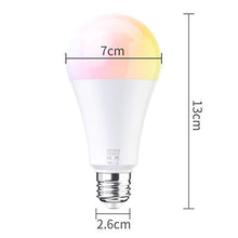 Carica l&#39;immagine nel visualizzatore di Gallery, EXTSUD Lampadina Intelligente 10W E27 RGB Dimmerabile WiFi Smart E27, Bianco - Ilgrandebazar