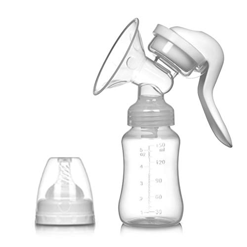 Tiralatte manuale in silicone per allattamento, 150 ml, con manico singolo,... - Ilgrandebazar
