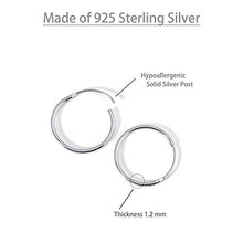 Carica l&#39;immagine nel visualizzatore di Gallery, Mannli - Set di 5 paia orecchini a cerchio in argento Sterling 925 Argento - Ilgrandebazar