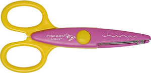 Fiskars Set di forbici decorative per bambini, 6 pezzi, Inclusa custodia per... - Ilgrandebazar