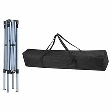 Carica l'immagine nel visualizzatore di Gallery, BAKAJI Gazebo 3 x 3 metri Pieghevole Tessuto Poliestere Impermeabile Struttura in Metallo Richiudibile a Fisarmonica Tendone Portatile Fiera Mercato Giardino Esterno + Sacca per Trasporto (Verde)