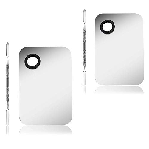 2 pezzi Palette per miscelazione del trucc,Palette in acrilico trasparente... - Ilgrandebazar