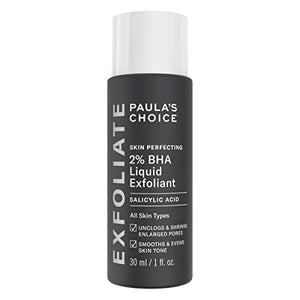Paula's Choice SKIN PERFECTING 2% BHA Esfoliante Liquido - Peeling Viso Combatte i Brufoli, i Pori Dilatati e i Punti Neri - con Acido Salicilico - Pelli Miste o Grasse - Formato da Viaggio - 30 ml