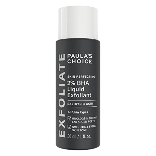 Paula's Choice SKIN PERFECTING 2% BHA Esfoliante Liquido - Peeling Viso Combatte i Brufoli, i Pori Dilatati e i Punti Neri - con Acido Salicilico - Pelli Miste o Grasse - Formato da Viaggio - 30 ml