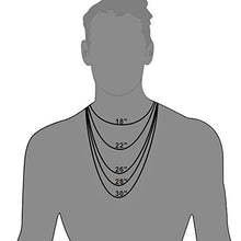 Carica l&#39;immagine nel visualizzatore di Gallery, FOCALOOK Collana da Uomo 3 6 9 12 mm Larghezza Catena Cubana Argento-12mm - Ilgrandebazar