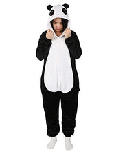 Carica l'immagine nel visualizzatore di Gallery, Très Chic Mailanda Pigiama Animale M per altezza 158-168cm, Nero Panda - Ilgrandebazar