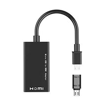 Carica l&#39;immagine nel visualizzatore di Gallery, Adattatore cavo MHL Micro USB a HDMI, a HDMI 1080P Convertitore nero - Ilgrandebazar