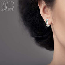 Carica l&#39;immagine nel visualizzatore di Gallery, PAVEL&#39;S Orecchini da donna colorati RAINBOW ARCOBALENO hoops realizzati in... - Ilgrandebazar