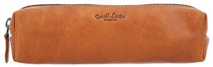 Astuccio Gusti Pelle studio Addison portapenne in vera pelle Marrone Chiaro