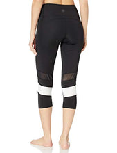 Carica l'immagine nel visualizzatore di Gallery, Marchio Amazon - AURIQUE - Capri Stripe, Leggings 46, Nero (Black/Grey Marl) - Ilgrandebazar