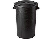 Carica l&#39;immagine nel visualizzatore di Gallery, Stefanplast 25130 Bidone Immondizia con Coperchio, Plastica, Nero, 120 Litri