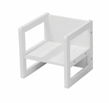 Carica l&#39;immagine nel visualizzatore di Gallery, roba Sgabello per Bambini in Stile Country, Utilizzabile, Girandolo, Bianco - Ilgrandebazar