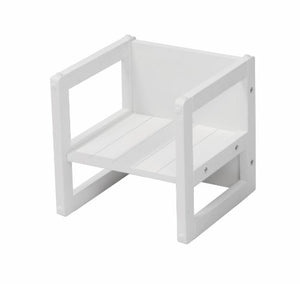 roba Sgabello per Bambini in Stile Country, Utilizzabile, Girandolo, Bianco - Ilgrandebazar