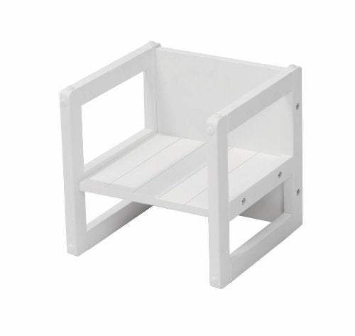 roba Sgabello per Bambini in Stile Country, Utilizzabile, Girandolo, Bianco - Ilgrandebazar