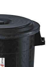 Carica l&#39;immagine nel visualizzatore di Gallery, Stefanplast 25130 Bidone Immondizia con Coperchio, Plastica, Nero, 120 Litri