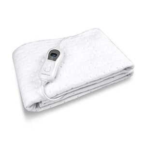 medisana HU 665 Sottocoperta elettrica, 150 x 80 cm, spegnimento automatico, protezione da surriscaldamento, 3 impostazioni di temperatura, lavabile, scaldamaterasso adatto a tutti i materassi
