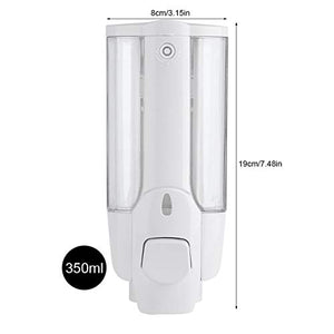 Dispenser di Sapone da Parete, 350ml Cucina Bagno White - Ilgrandebazar
