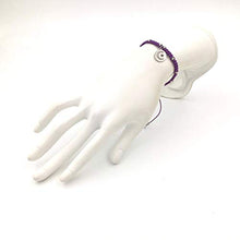 Carica l&#39;immagine nel visualizzatore di Gallery, Braccialetto della Fortuna&quot;Luna-Stella”, Viola, Unisex, Fatto a Mano - Ilgrandebazar