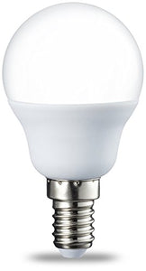 AmazonBasics Lampadina LED E14 a Sfera, P45, Confezione da 6, Bianco Caldo - Ilgrandebazar
